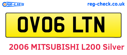 OV06LTN are the vehicle registration plates.
