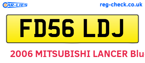 FD56LDJ are the vehicle registration plates.
