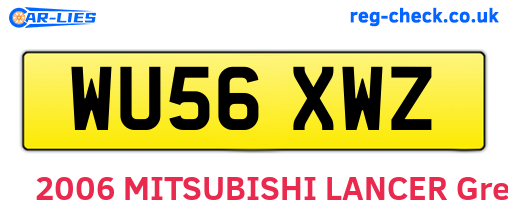 WU56XWZ are the vehicle registration plates.