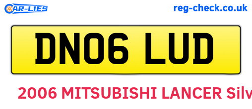DN06LUD are the vehicle registration plates.