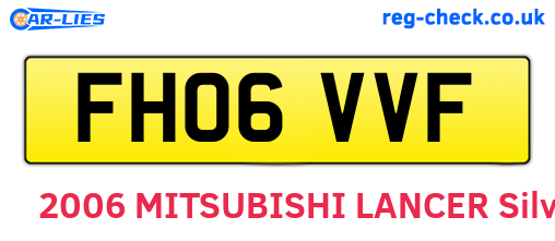FH06VVF are the vehicle registration plates.