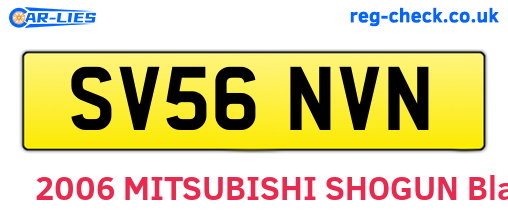 SV56NVN are the vehicle registration plates.