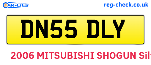 DN55DLY are the vehicle registration plates.