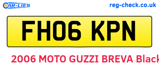 FH06KPN are the vehicle registration plates.