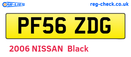 PF56ZDG are the vehicle registration plates.