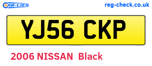 YJ56CKP are the vehicle registration plates.