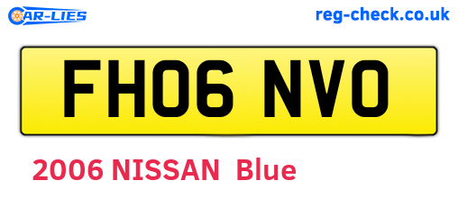 FH06NVO are the vehicle registration plates.