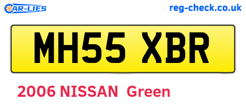 MH55XBR are the vehicle registration plates.