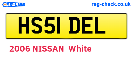 HS51DEL are the vehicle registration plates.