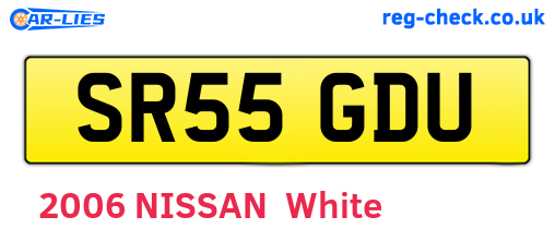 SR55GDU are the vehicle registration plates.