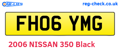 FH06YMG are the vehicle registration plates.