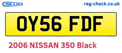 OY56FDF are the vehicle registration plates.