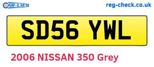 SD56YWL are the vehicle registration plates.