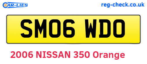 SM06WDO are the vehicle registration plates.
