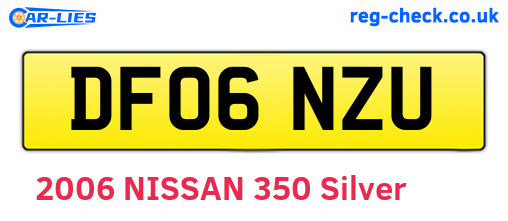 DF06NZU are the vehicle registration plates.
