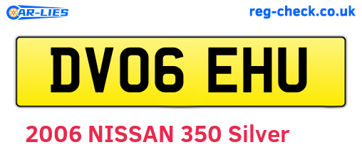DV06EHU are the vehicle registration plates.
