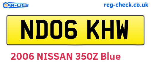 ND06KHW are the vehicle registration plates.