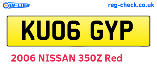 KU06GYP are the vehicle registration plates.