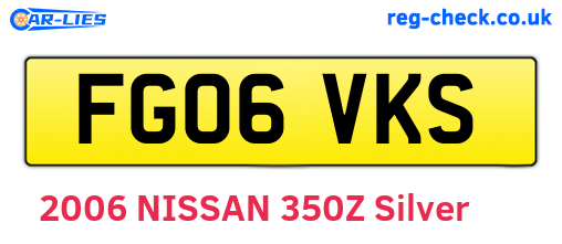 FG06VKS are the vehicle registration plates.