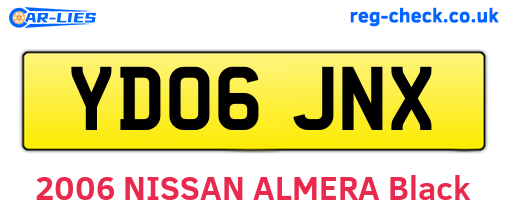 YD06JNX are the vehicle registration plates.