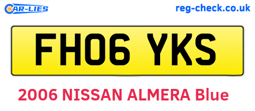 FH06YKS are the vehicle registration plates.