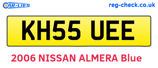 KH55UEE are the vehicle registration plates.