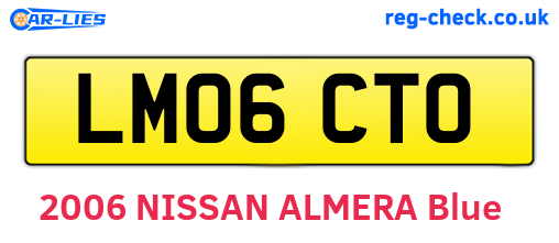 LM06CTO are the vehicle registration plates.