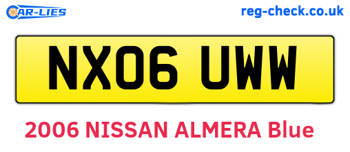 NX06UWW are the vehicle registration plates.