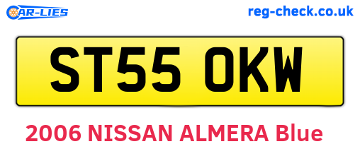 ST55OKW are the vehicle registration plates.