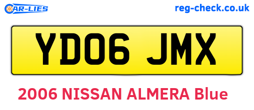 YD06JMX are the vehicle registration plates.