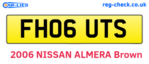 FH06UTS are the vehicle registration plates.