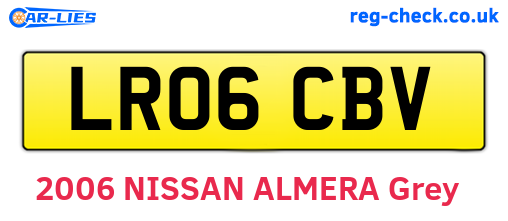 LR06CBV are the vehicle registration plates.