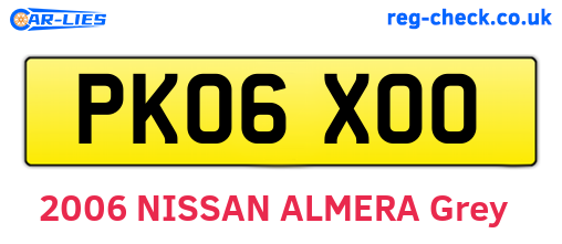 PK06XOO are the vehicle registration plates.