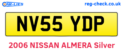 NV55YDP are the vehicle registration plates.
