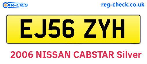 EJ56ZYH are the vehicle registration plates.