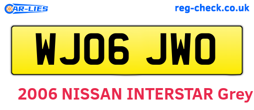 WJ06JWO are the vehicle registration plates.