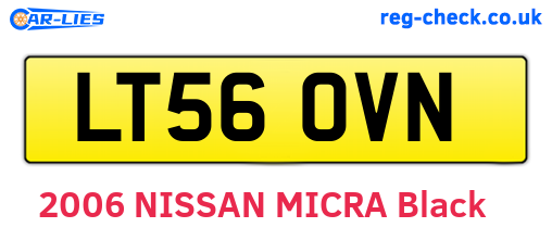 LT56OVN are the vehicle registration plates.