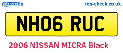 NH06RUC are the vehicle registration plates.