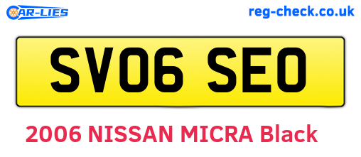 SV06SEO are the vehicle registration plates.