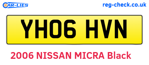 YH06HVN are the vehicle registration plates.