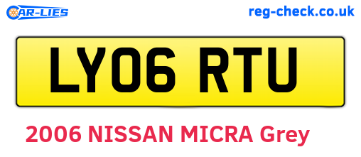LY06RTU are the vehicle registration plates.