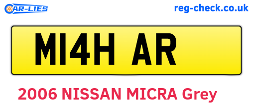 M14HAR are the vehicle registration plates.