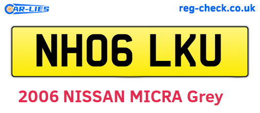 NH06LKU are the vehicle registration plates.
