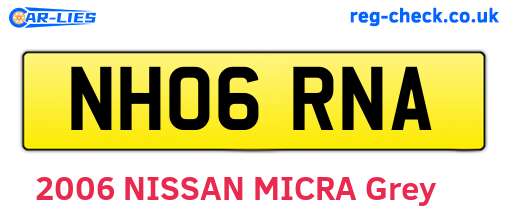 NH06RNA are the vehicle registration plates.