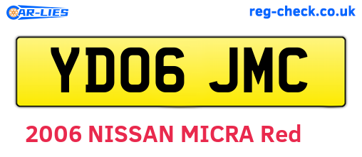 YD06JMC are the vehicle registration plates.