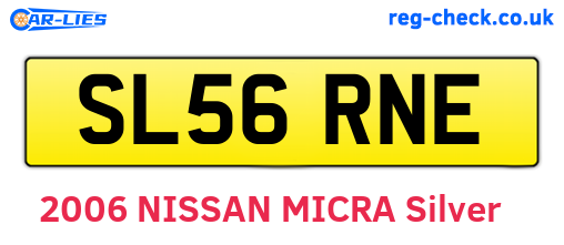 SL56RNE are the vehicle registration plates.