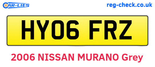 HY06FRZ are the vehicle registration plates.