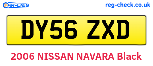 DY56ZXD are the vehicle registration plates.