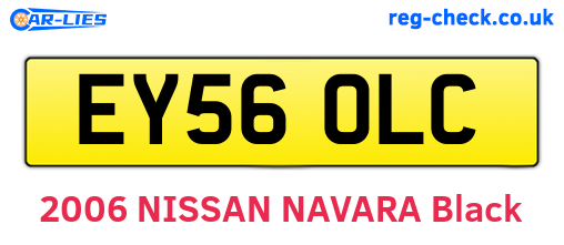 EY56OLC are the vehicle registration plates.