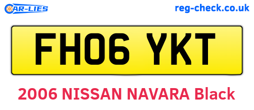 FH06YKT are the vehicle registration plates.
